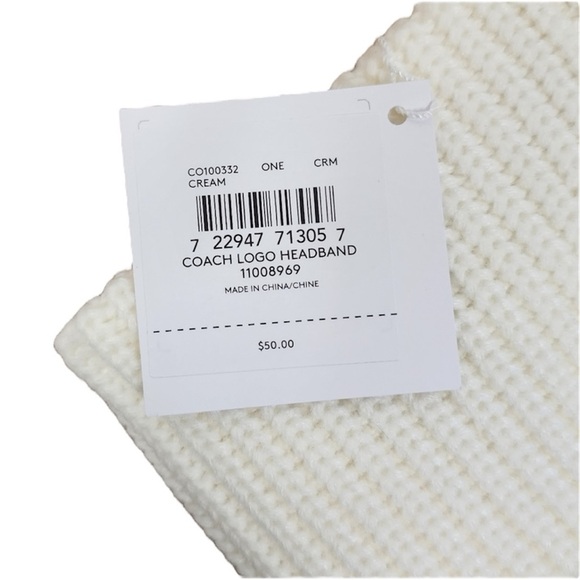 🤍Coach White Knit Headband BRAND NEW NWT🤍 - Picture 6 of 11